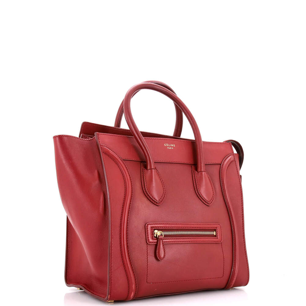 Celine Luggage Bag Smooth Leather Mini #247209C10B - Picture 2 of 9